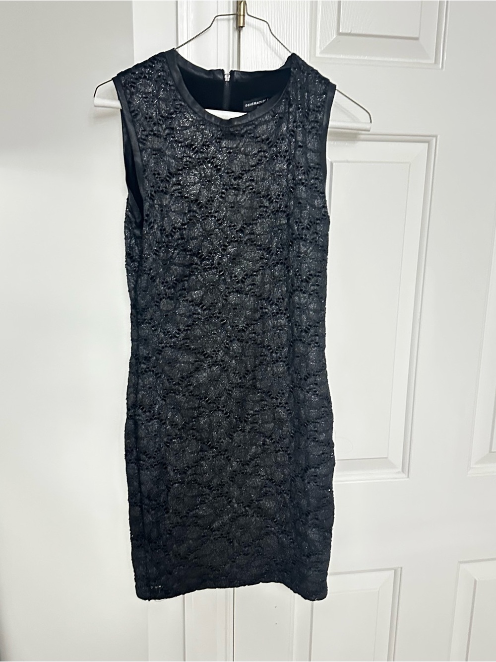 Generation Love Black Sleeveless Lace Sheath Dress